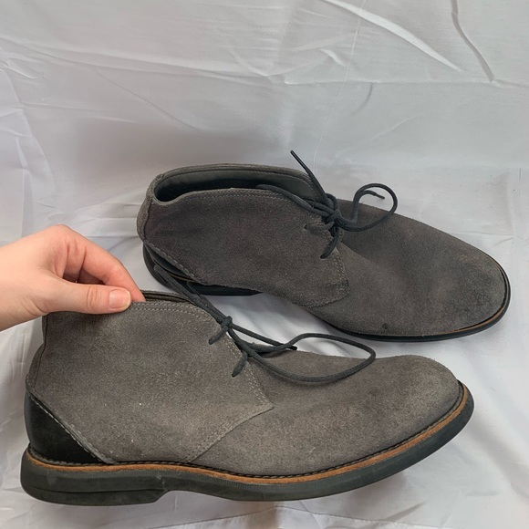Sperry Top Sider Grey Suede Lace Up Chukka Boots Shoes Mens - Picture 8 of 8